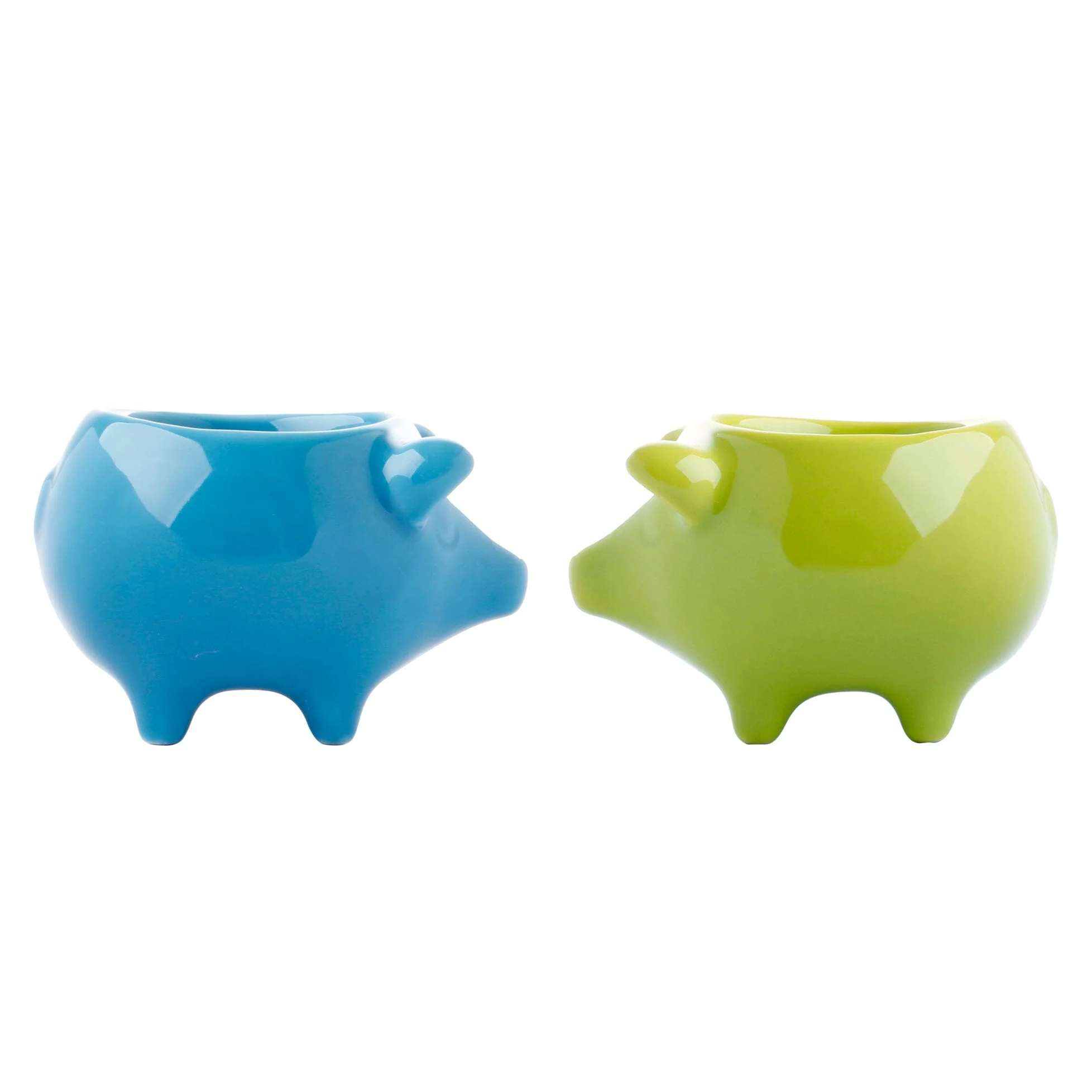 Maia Ming Ceramic Eggcups - Blue & Green - Image 4