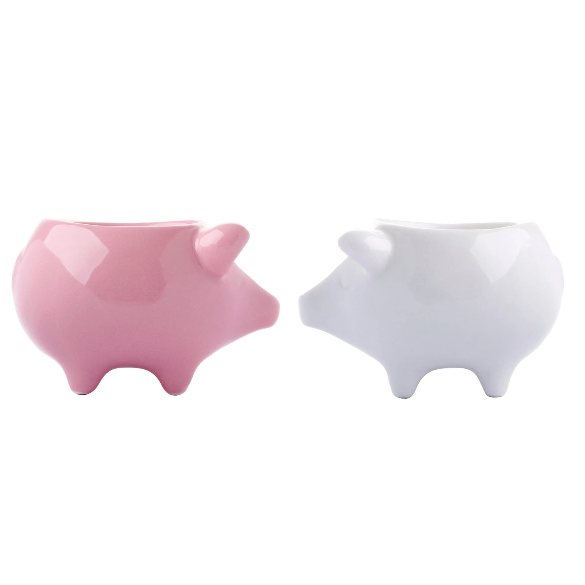 Maia Ming Ceramic Eggcups - Pink & White - Image 5