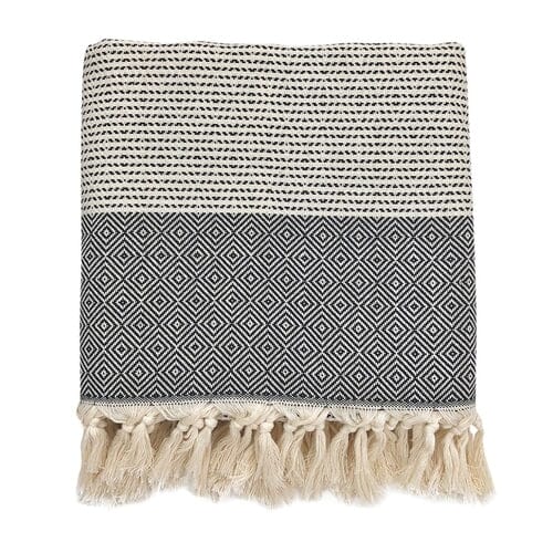 Handmade Artisanal Turkish Throw in a Diamond Pattern - Image 3