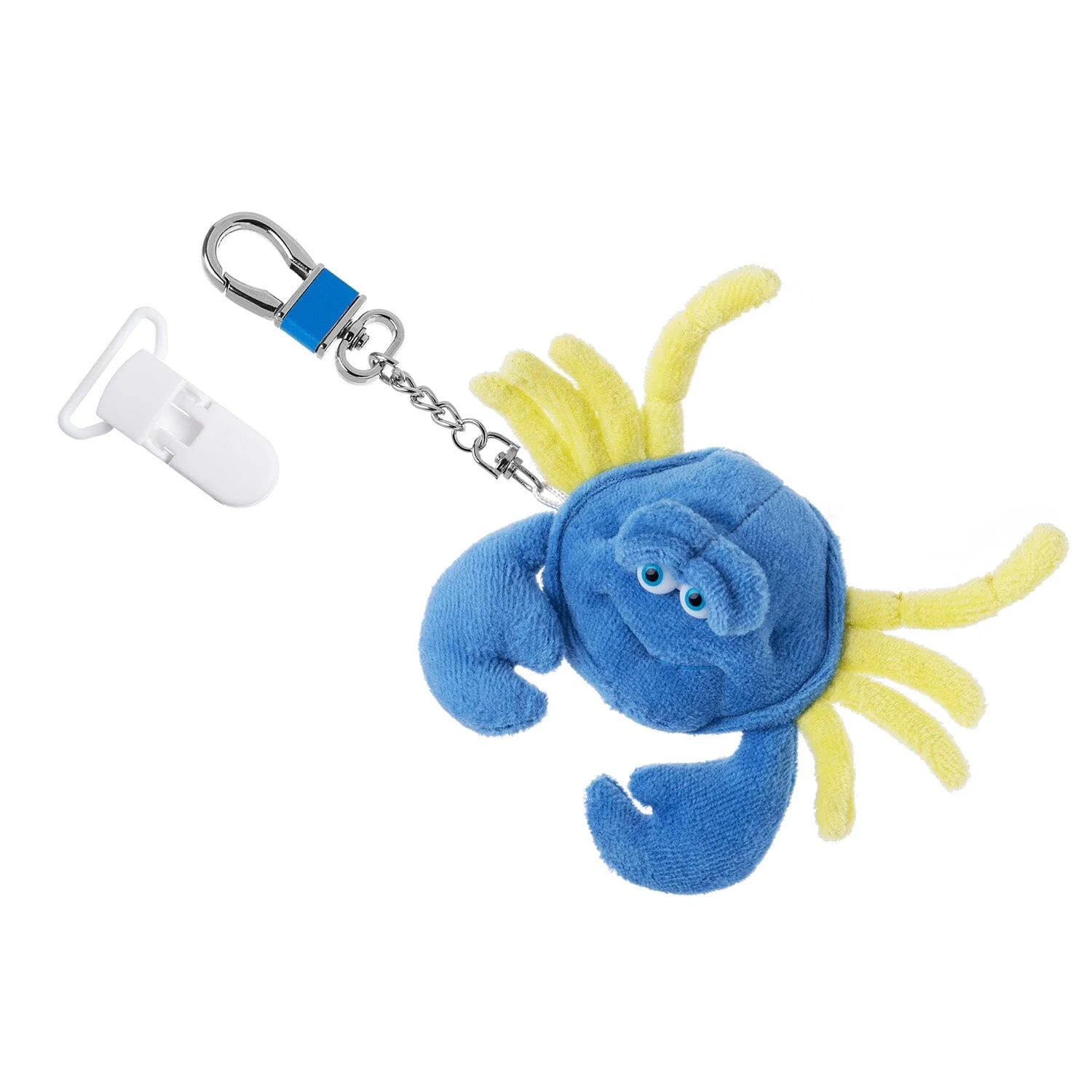 Funny Friends Crab | Artist-Designed Plush AirTag Holder Soft Sculpture - Image 8