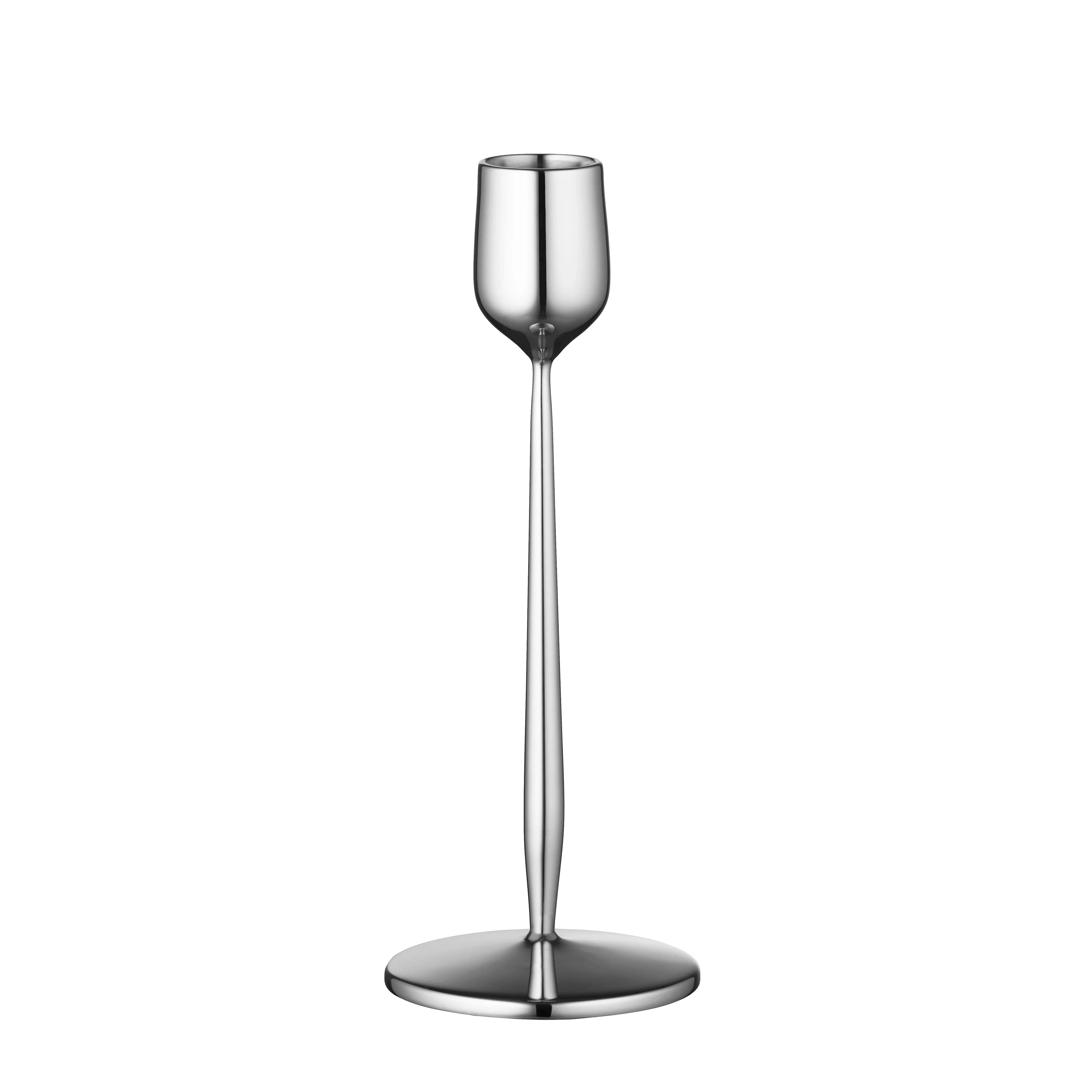 Gense Dorotea Polished Steel Candlesticks - Image 3