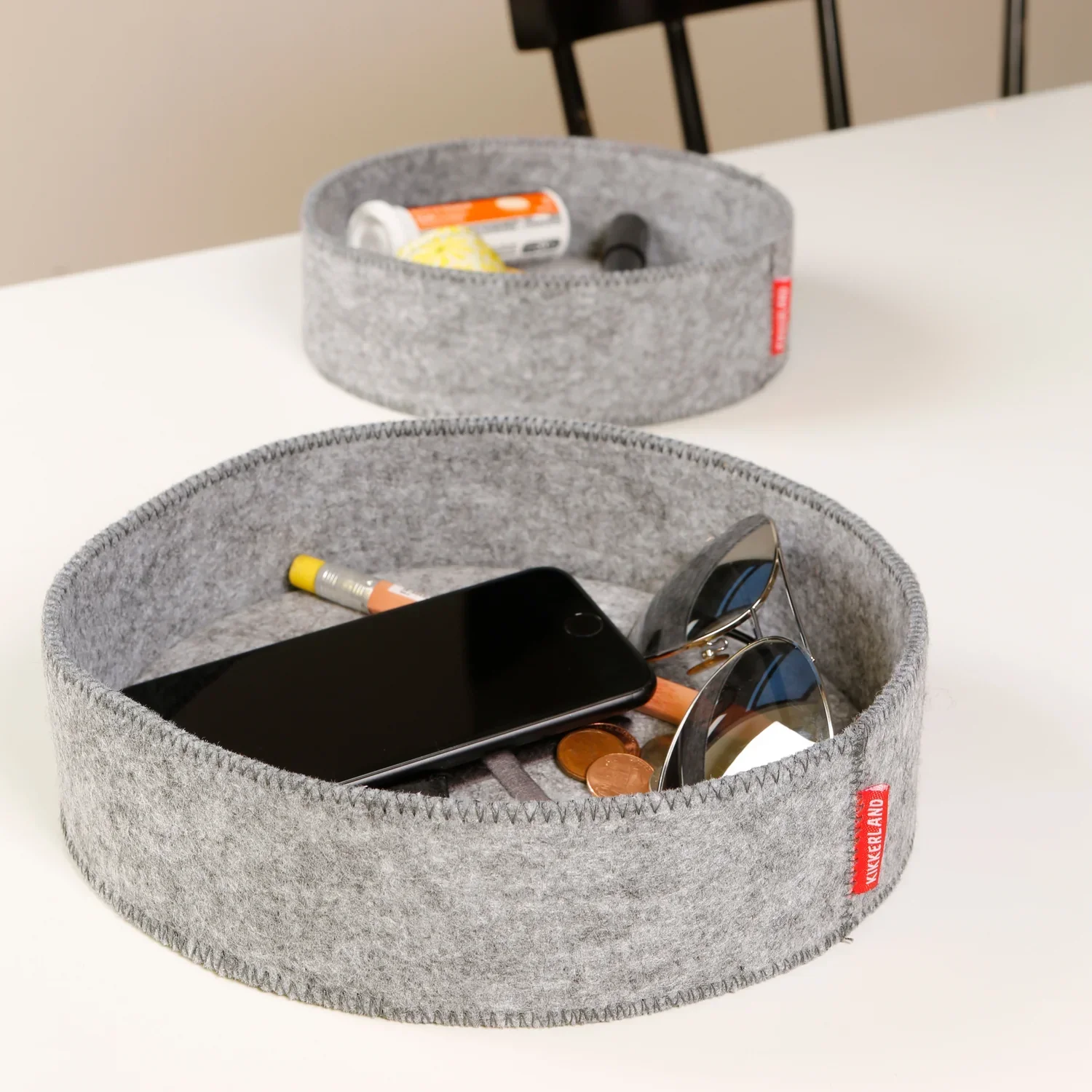 Kikkerland Felt Catch-All Trays - Image 3