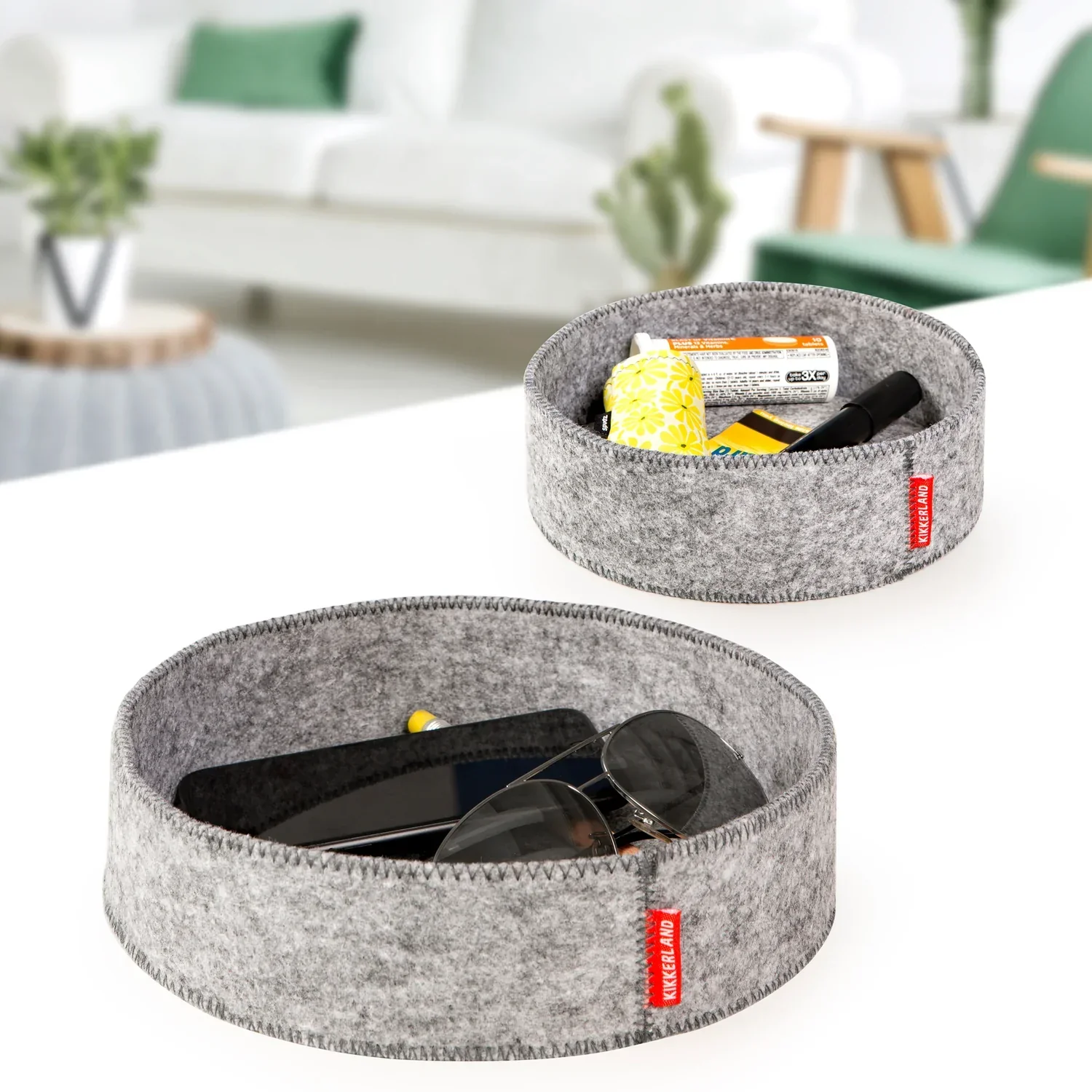 Kikkerland Felt Catch-All Trays - Image 4