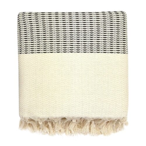 Handmade Artisanal Turkish Throw in a Wave Pattern - Image 6