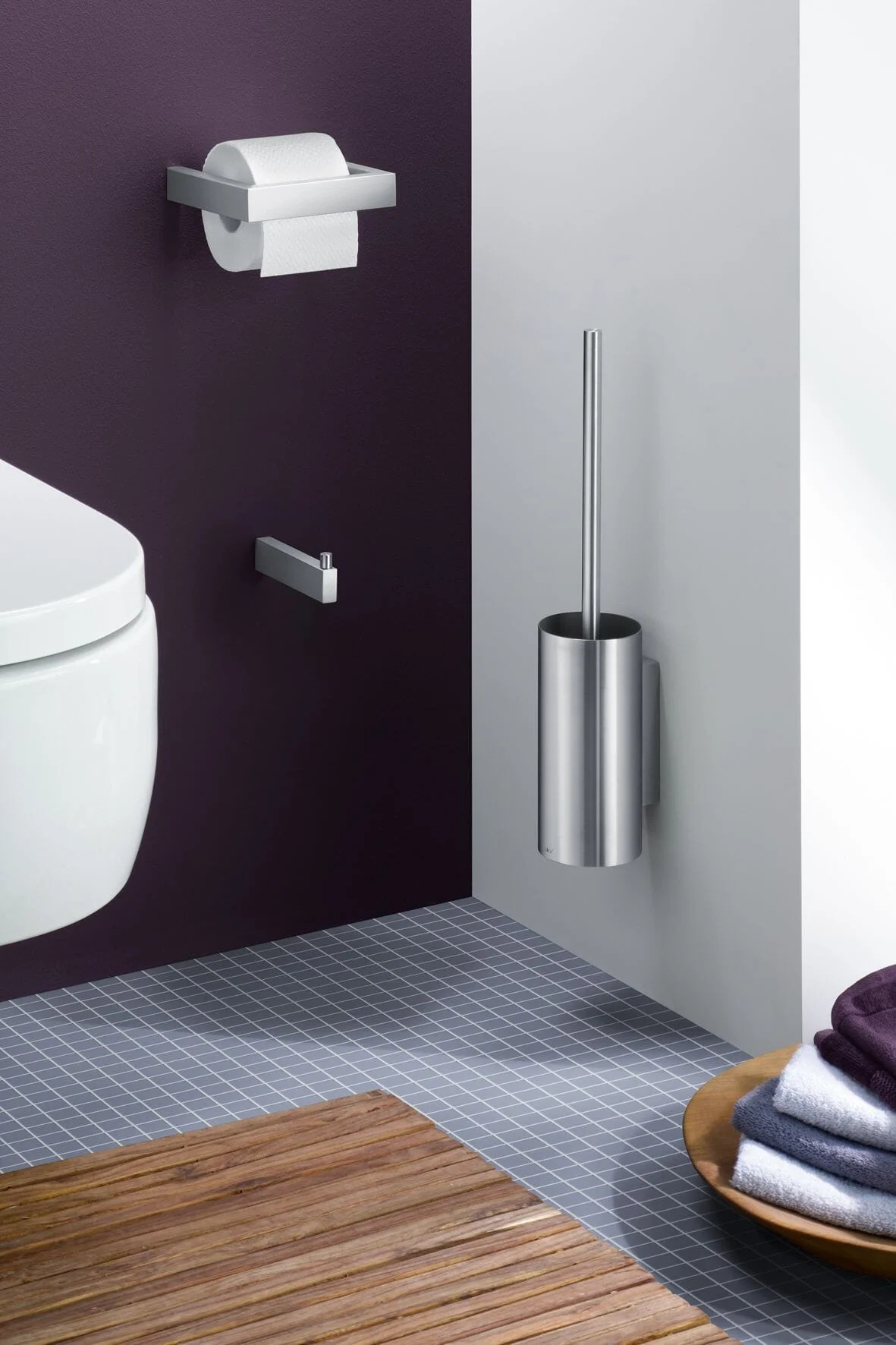 Zack Linea Wall Mounted Toilet Brush - Image 4