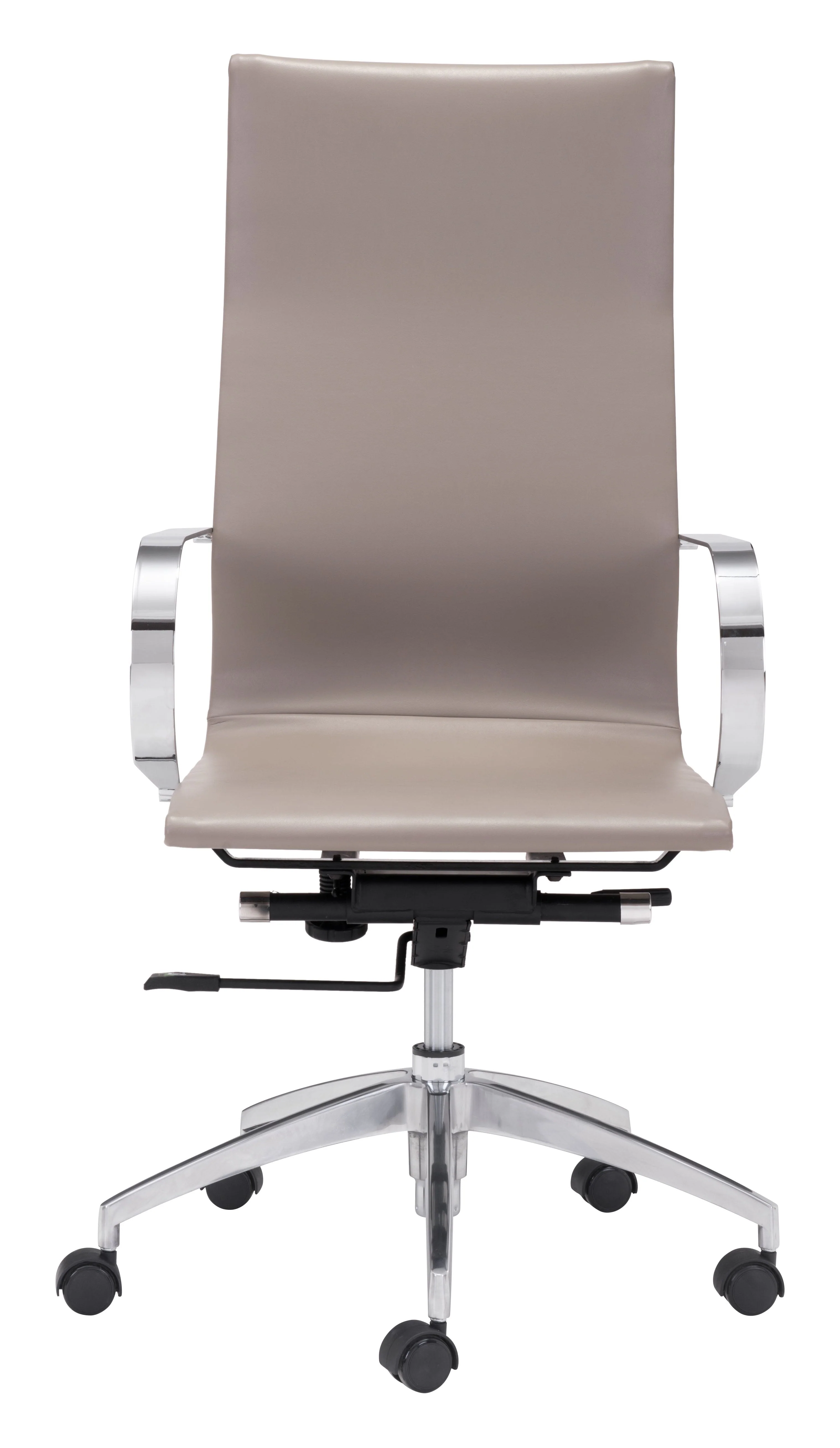 Zuo Glider High Back Office Chair Taupe - Image 4